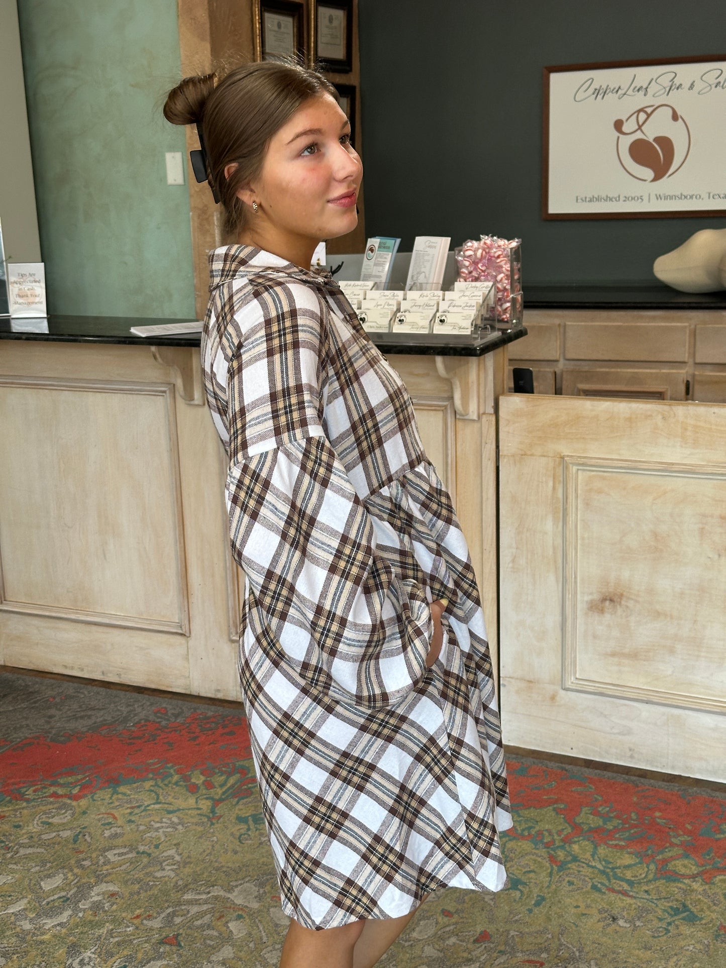The Petra Plaid Dress