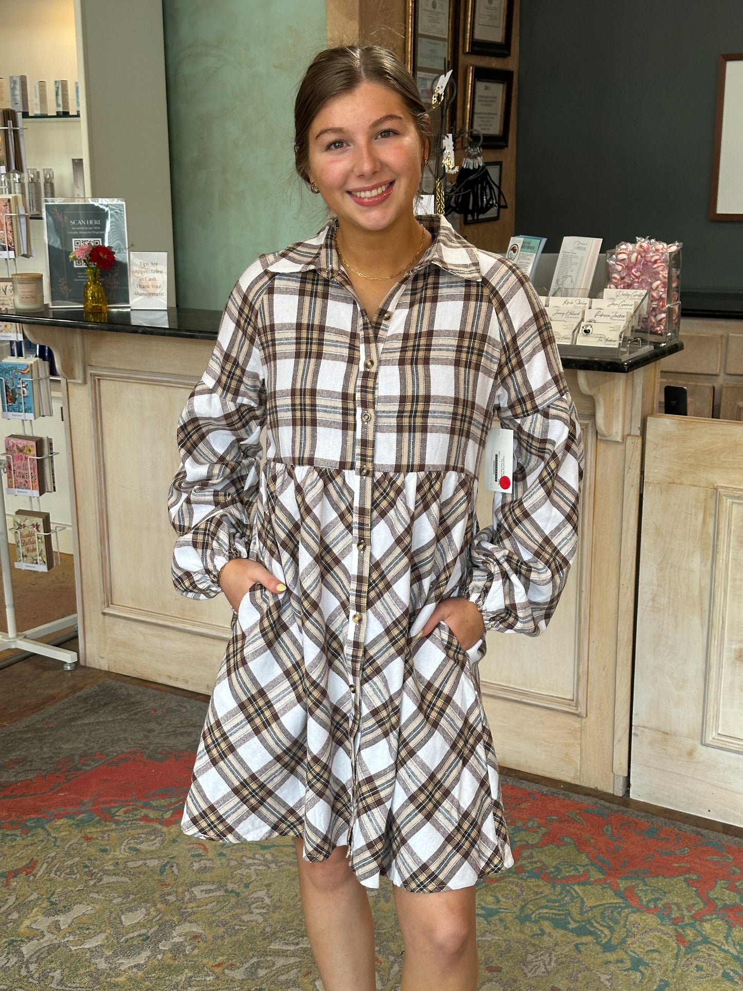 The Petra Plaid Dress