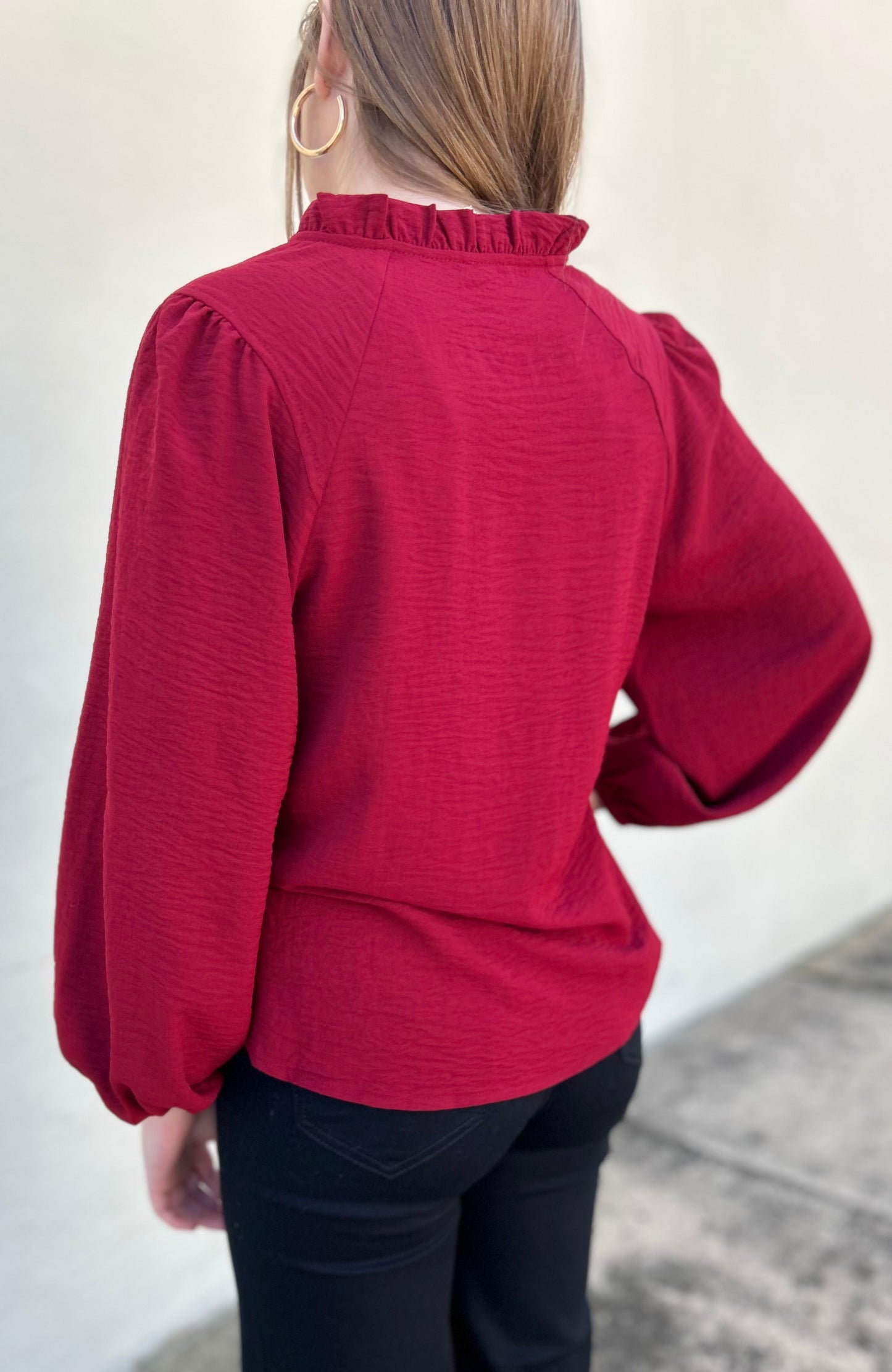 The Frida Frilled Neck Top