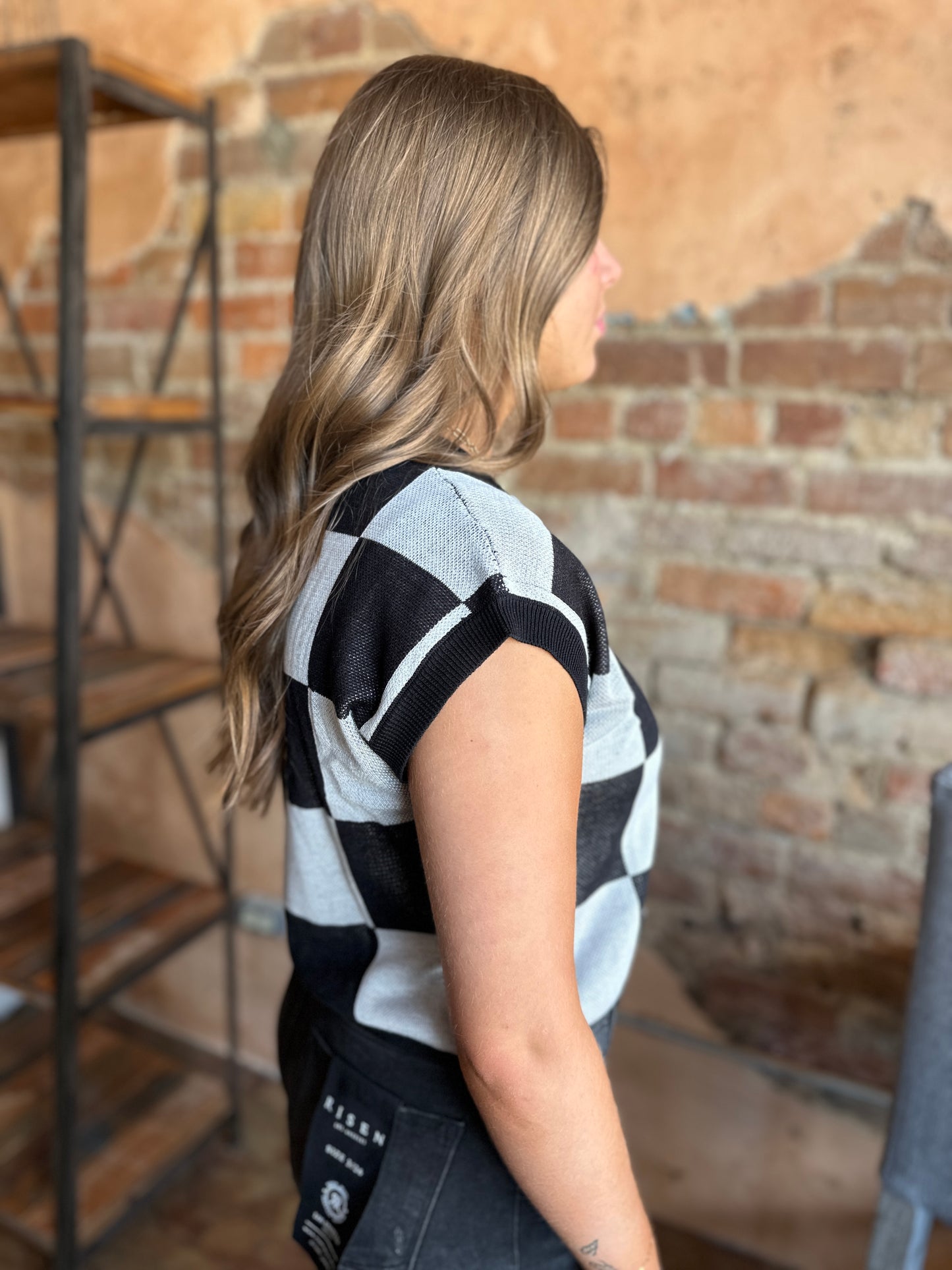 Tara Checkered Vest
