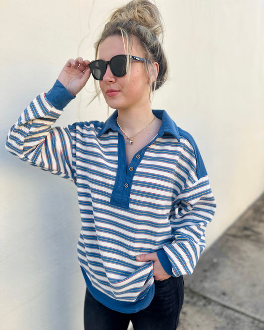 The Jean Striped Top