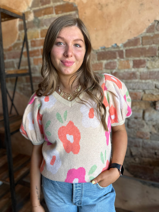 Rose Sweater Top