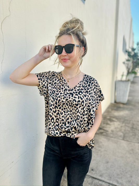 The Lori Leopard Top