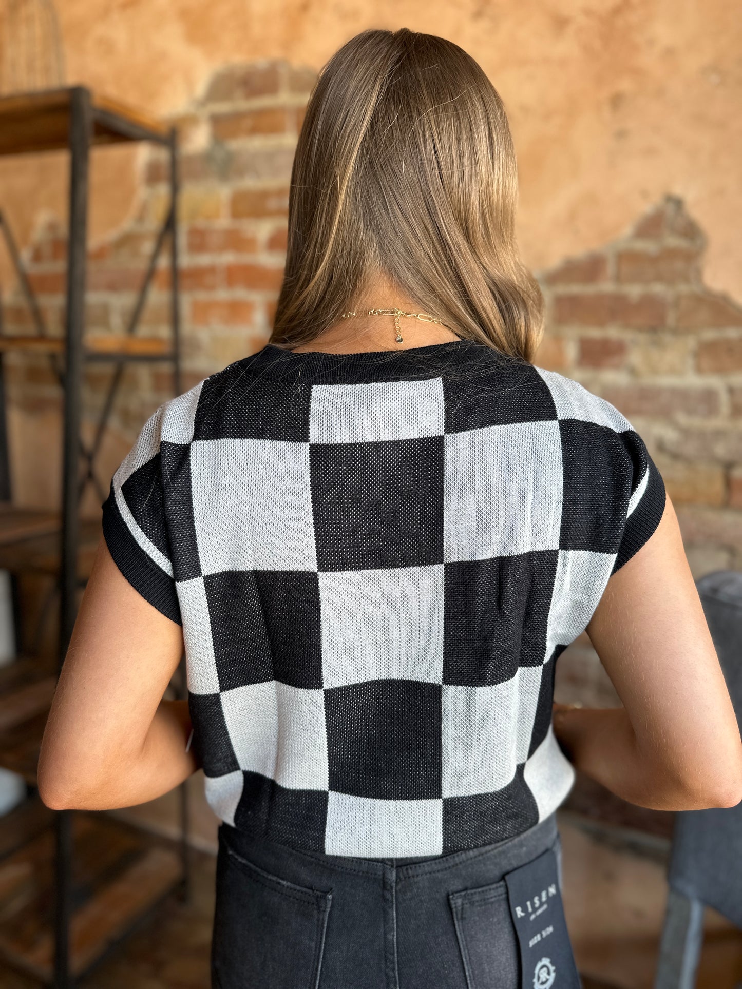 Tara Checkered Vest