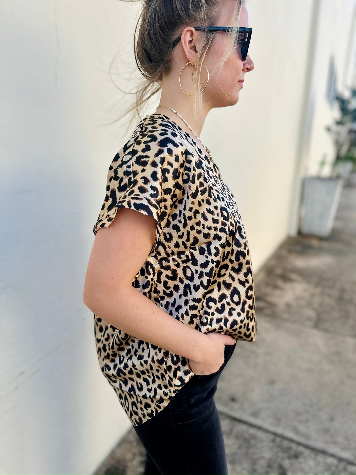 The Lori Leopard Top