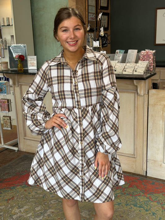 The Petra Plaid Dress