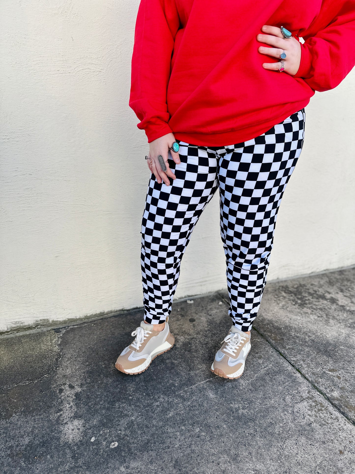 The Checkered Jordan Joggers